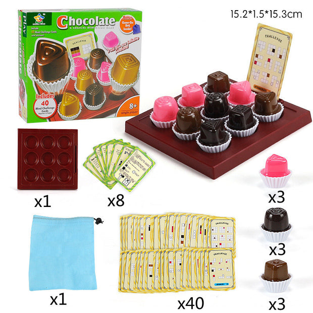 Children's Chocolate Chess Game Kindergarten Intelligence Interactive Board Game Early Education Toys