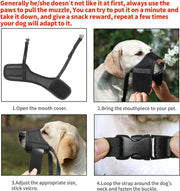 Dog Muzzle For Large Medium Small Dogs Mesh Muzzle For Dog To Prevent Biting Chewing Licking Eating Soft Dog Muzzle With Front Opening Design For Drinking Panting