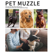 Dog Muzzle Leather, Comfort Secure Anti-Barking Muzzles For Small Medium Large Dogs, Breathable And Adjustable, Allows Drinking And Panting, Used With Collars